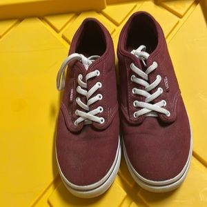 Maroon Womens Vans size 7